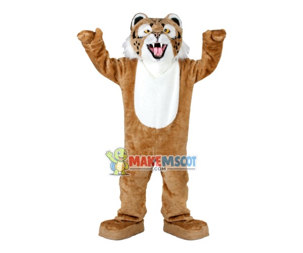 Roaring Tiger With Sharp Teeth Mascot Costume Roaring Tiger With Sharp Teeth Mascot Costume
