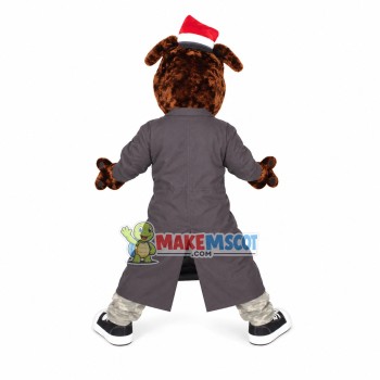 Hilarious Christmas Brown Dog Mascot Costume