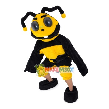 Giant Bee Showing Front Teeth Mascot Costume Giant Bee Showing Front Teeth Mascot Costume
