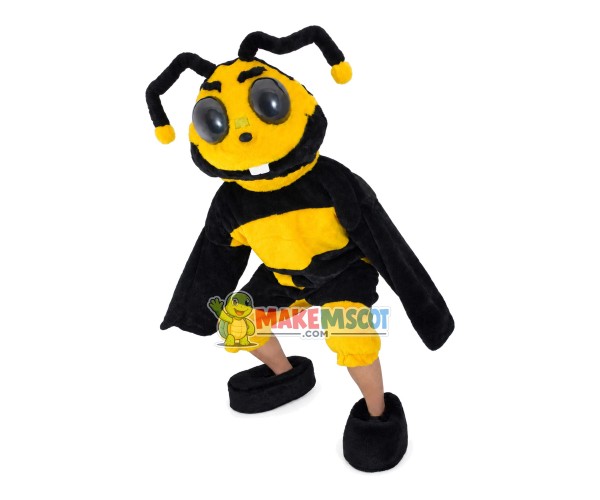 Giant Bee Showing Front Teeth Mascot Costume Giant Bee Showing Front Teeth Mascot Costume