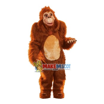 Giant Wild Longhair Orangutan Mascot Costume Giant Wild Longhair Orangutan Mascot Costume