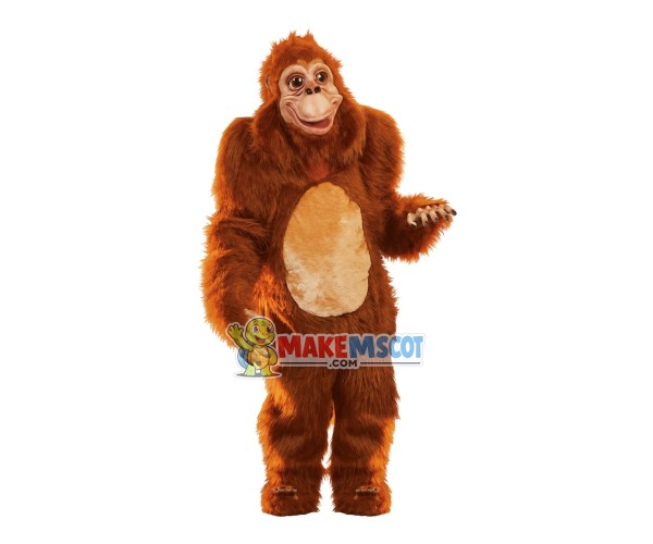 Giant Wild Longhair Orangutan Mascot Costume Giant Wild Longhair Orangutan Mascot Costume
