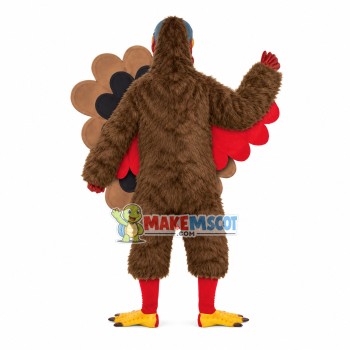 Professional Customized Brown Peacock Mascot Costume Professional Customized Brown Peacock Mascot Costume