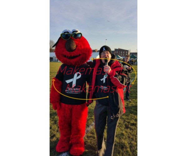 Red Furry Doll of Free Software Foundation Mascot Costume