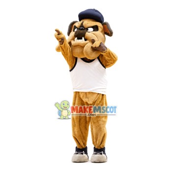 Lively Performing Bulldog Mascot Costume Lively Performing Bulldog Mascot Costume