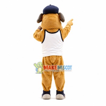 Lively Performing Bulldog Mascot Costume