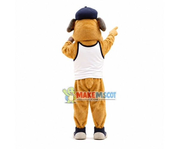 Lively Performing Bulldog Mascot Costume Lively Performing Bulldog Mascot Costume