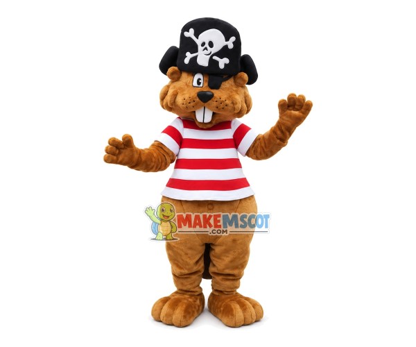 Pirate Squirrel Mascot Costume For The Outdoor Show