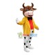 Spotted Cow In the Cardigan Jacket Mascot Costume Spotted Cow In the Cardigan Jacket Mascot Costume
