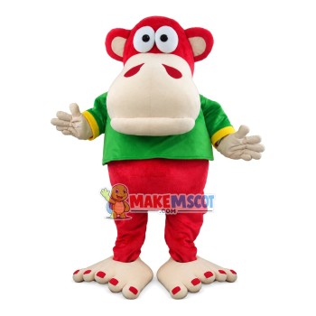 Big-mouthed Monkey With Huge Soles Mascot Costume