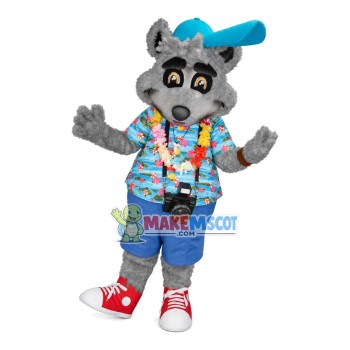 Beach Holiday Dog Carrying Camera Mascot Costume
