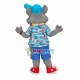 Beach Holiday Dog Carrying Camera Mascot Costume