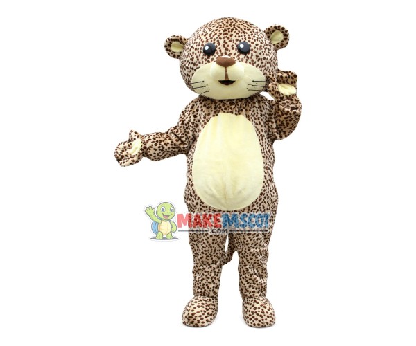 Naive Baby Leopard Mascot Costume Naive Baby Leopard Mascot Costume