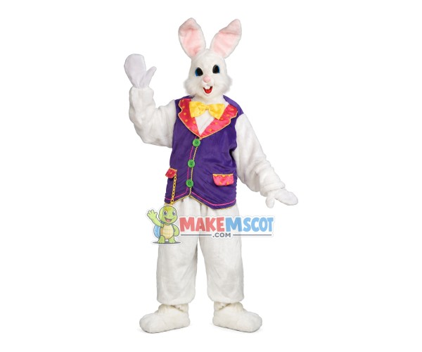 Easter Soft Celebration Bunny Mascot Costume Easter Soft Celebration Bunny Mascot Costume