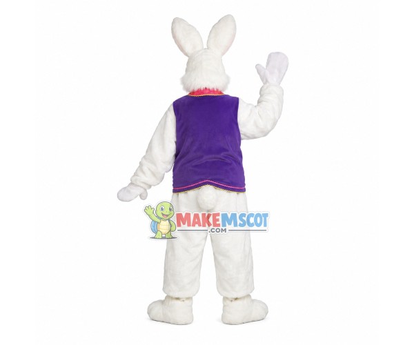 Easter Soft Celebration Bunny Mascot Costume Easter Soft Celebration Bunny Mascot Costume