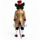 Mouse Butler In Golden Tuxedo Mascot Costume