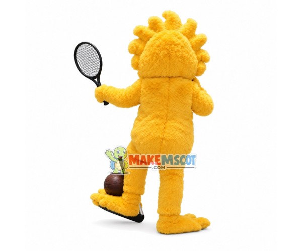 Furry Yellow Monster Of The University Mascot Costume Furry Yellow Monster Of The University Mascot Costume