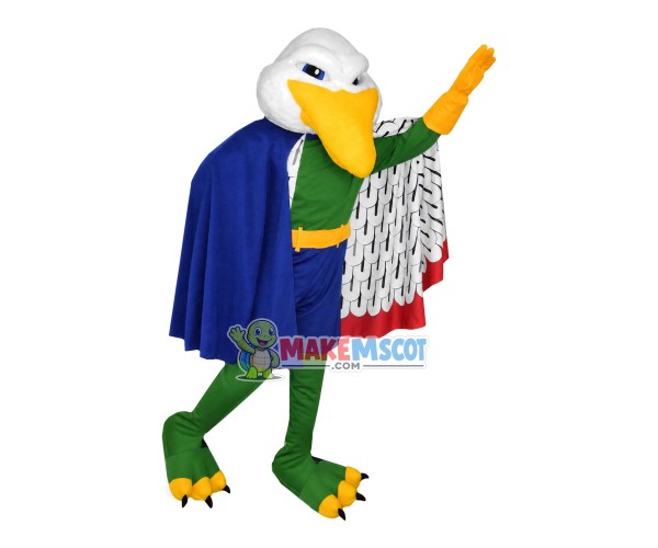Fat-headed Green Duck In Cloak Mascot Costume Fat-headed Green Duck In Cloak Mascot Costume