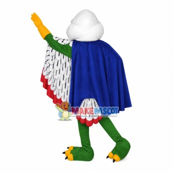 Fat-headed Green Duck In Cloak Mascot Costume Fat-headed Green Duck In Cloak Mascot Costume