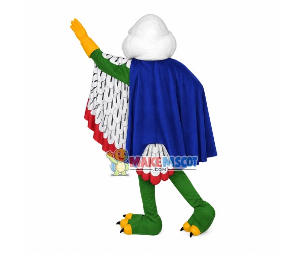 Fat-headed Green Duck In Cloak Mascot Costume Fat-headed Green Duck In Cloak Mascot Costume