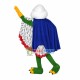 Fat-headed Green Duck In Cloak Mascot Costume Fat-headed Green Duck In Cloak Mascot Costume