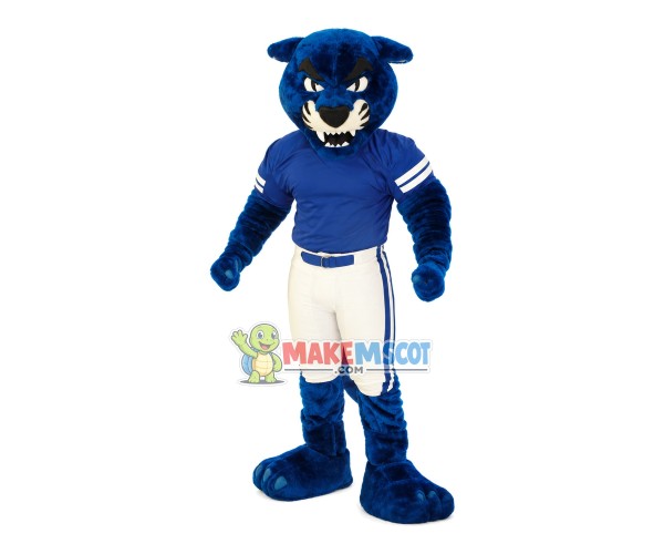 Blue Panther With Hale Body Mascot Costume
