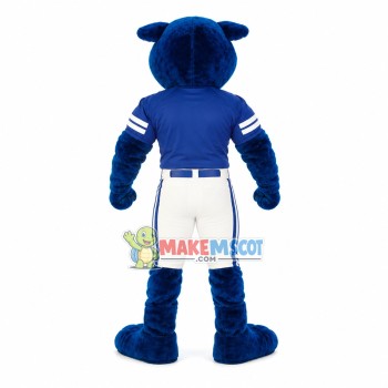 Blue Panther With Hale Body Mascot Costume