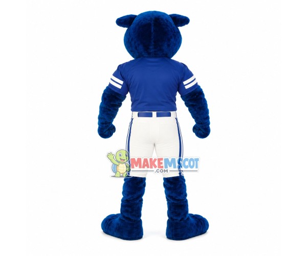 Blue Panther With Hale Body Mascot Costume Blue Panther With Hale Body Mascot Costume