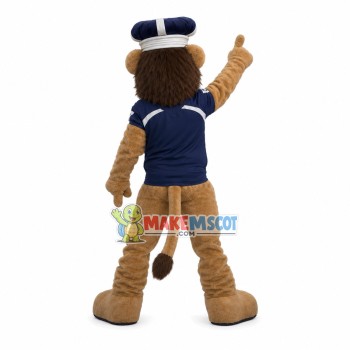 Young Lion King With Crown Mascot Costume