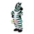 Green Zebra Turning Head Mascot Costume