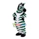 Green Zebra Turning Head Mascot Costume Green Zebra Turning Head Mascot Costume