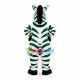 Green Zebra Turning Head Mascot Costume Green Zebra Turning Head Mascot Costume