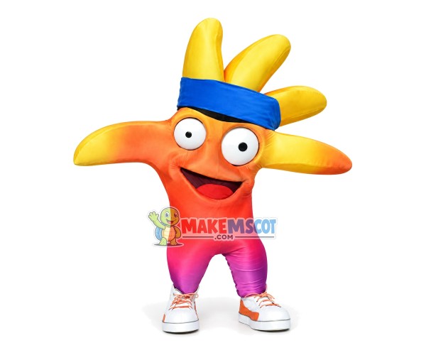 Gradient Color Palm Mascot Costume for Opening Ceremony Gradient Color Palm Mascot Costume for Opening Ceremony