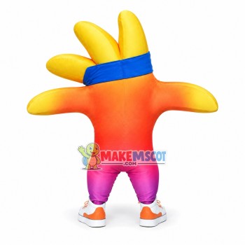 Gradient Color Palm Mascot Costume for Opening Ceremony Gradient Color Palm Mascot Costume for Opening Ceremony