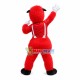 Red Furry Monster With Medal Mascot Costume