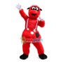 Red Furry Monster With Medal Mascot Costume