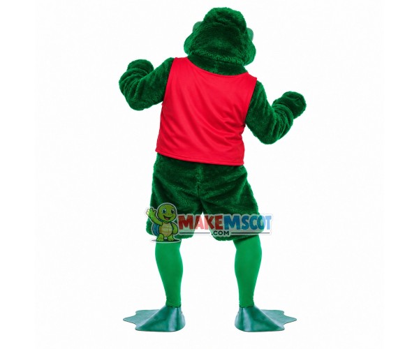 Entertaining Singing Frog Mascot Costume Entertaining Singing Frog Mascot Costume