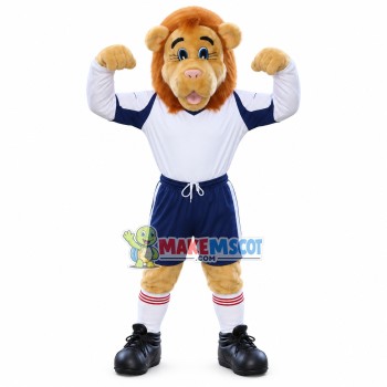 Energetic Sports Little Lion Mascot Costume Energetic Sports Little Lion Mascot Costume