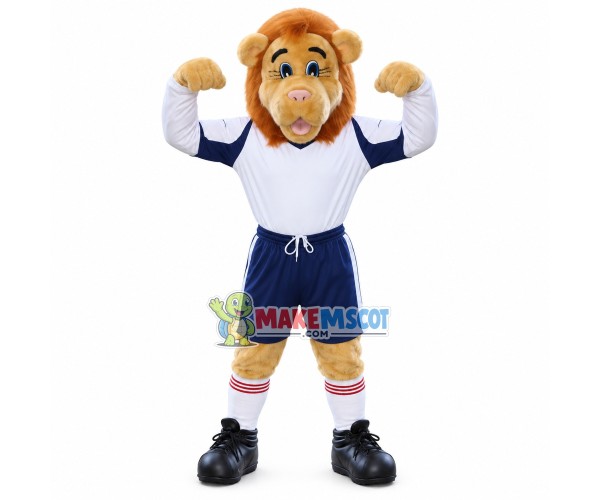 Energetic Sports Little Lion Mascot Costume Energetic Sports Little Lion Mascot Costume