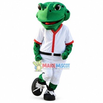 Warm-up Rugby Player Bullfrog Mascot Costume