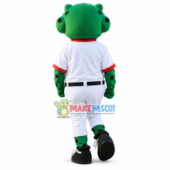 Warm-up Rugby Player Bullfrog Mascot Costume