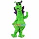 Green Spotted Dinosaur With Ears Up Mascot Costume Green Spotted Dinosaur With Ears Up Mascot Costume