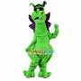 Green Spotted Dinosaur With Ears Up Mascot Costume