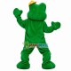 Big Faced Adult Frog With Flower Mascot Costume Big Faced Adult Frog With Flower Mascot Costume