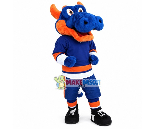Professional Plush Blue Dragon Mascot Adult Costume Professional Plush Blue Dragon Mascot Adult Costume
