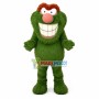 Big Mouth Green Furry Monster Mascot Costume