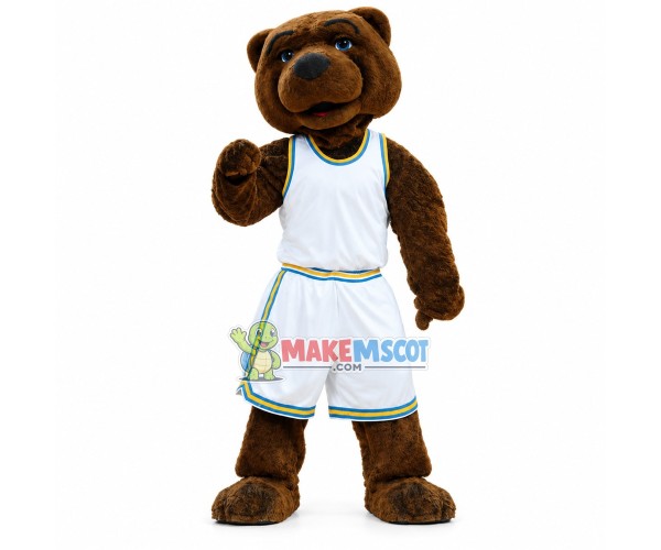 University Sports Brown Bear Mascot Costume University Sports Brown Bear Mascot Costume