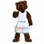 University Sports Brown Bear Mascot Costume