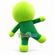 The Green Doll With Humble Expression Mascot Costume The Green Doll With Humble Expression Mascot Costume