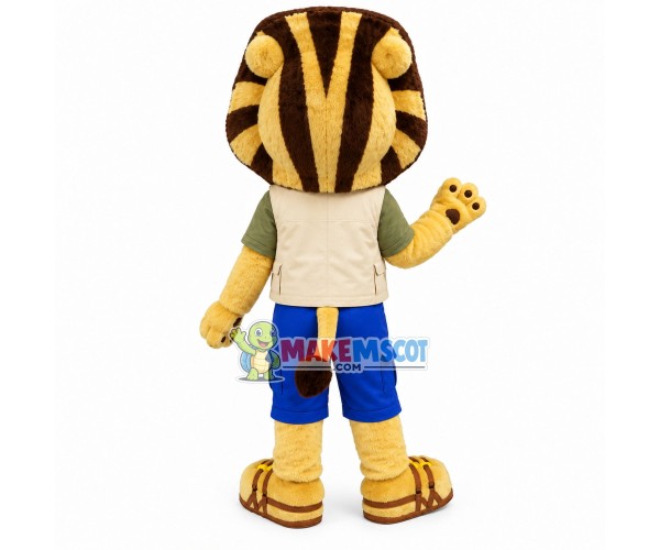 Little Lion of The Association Mascot Costume Little Lion of The Association Mascot Costume